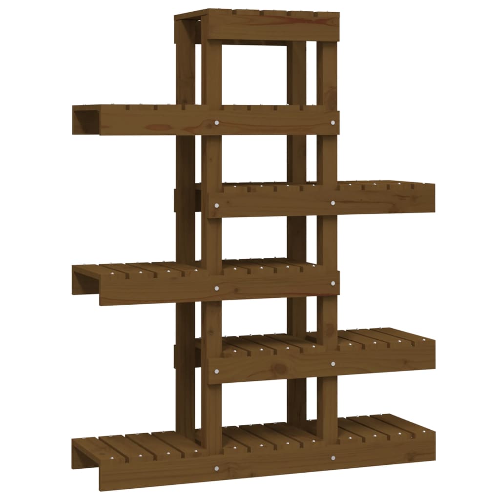 Norme de l'usine de Vidaxl 85x25x109.5 cm Pine solide Honey Brown