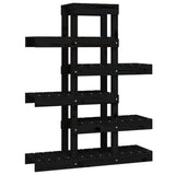 Norme de l'usine Vidaxl 85x25x109.5 cm Pine solide noir