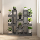 Gris standard de la plante vidaxl 104,5x25x109.5 cm Pine solide