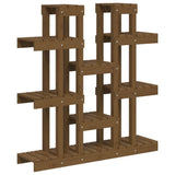 Norme de la plante Vidaxl 104.5x25x109.5 cm Brown de miel en bois de pin