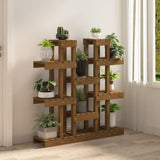 Norme de la plante Vidaxl 104.5x25x109.5 cm Brown de miel en bois de pin