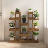 Norme de la plante Vidaxl 104.5x25x109.5 cm Brown de miel en bois de pin