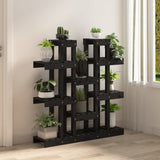 Norme de l'usine Vidaxl 104.5x25x109.5 cm Bois de pin massif noir