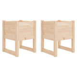 Vidaxl Planters 2 ST 40x40x52,5 cm Pine solide