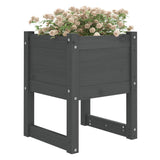 Boîte de planification de Vidaxl 40x40x52,5 cm Gris de pin solide