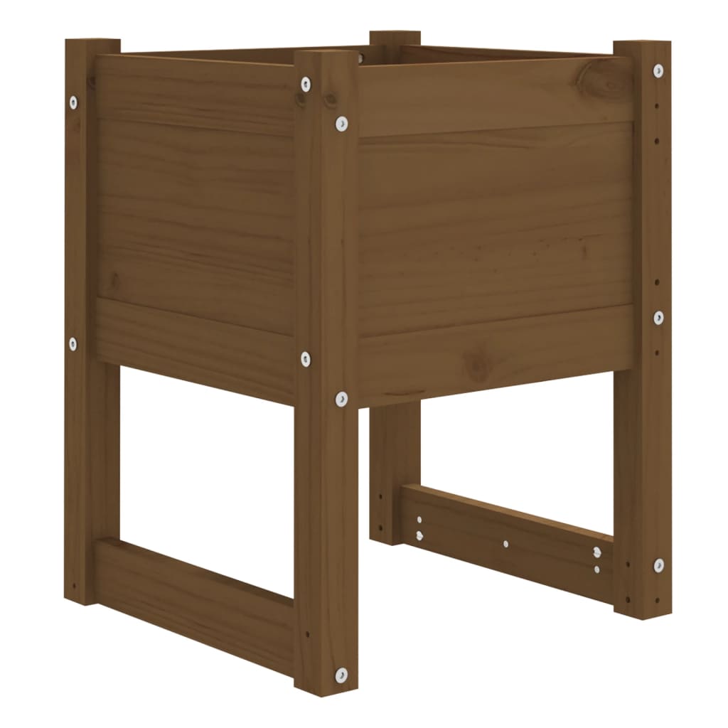 Vidaxl Planning Box 40x40x52,5 cm Solid Pine Honey Brown