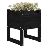 Vidaxl jardinière gros 40x40x52,5 cm de pin solide noir