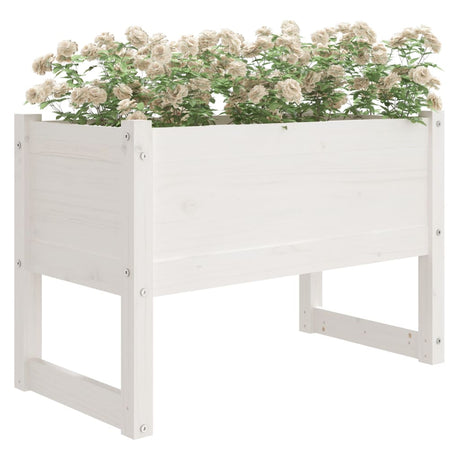 Vidaxl Planning Box 78x40x52 cm Pine solide blanc