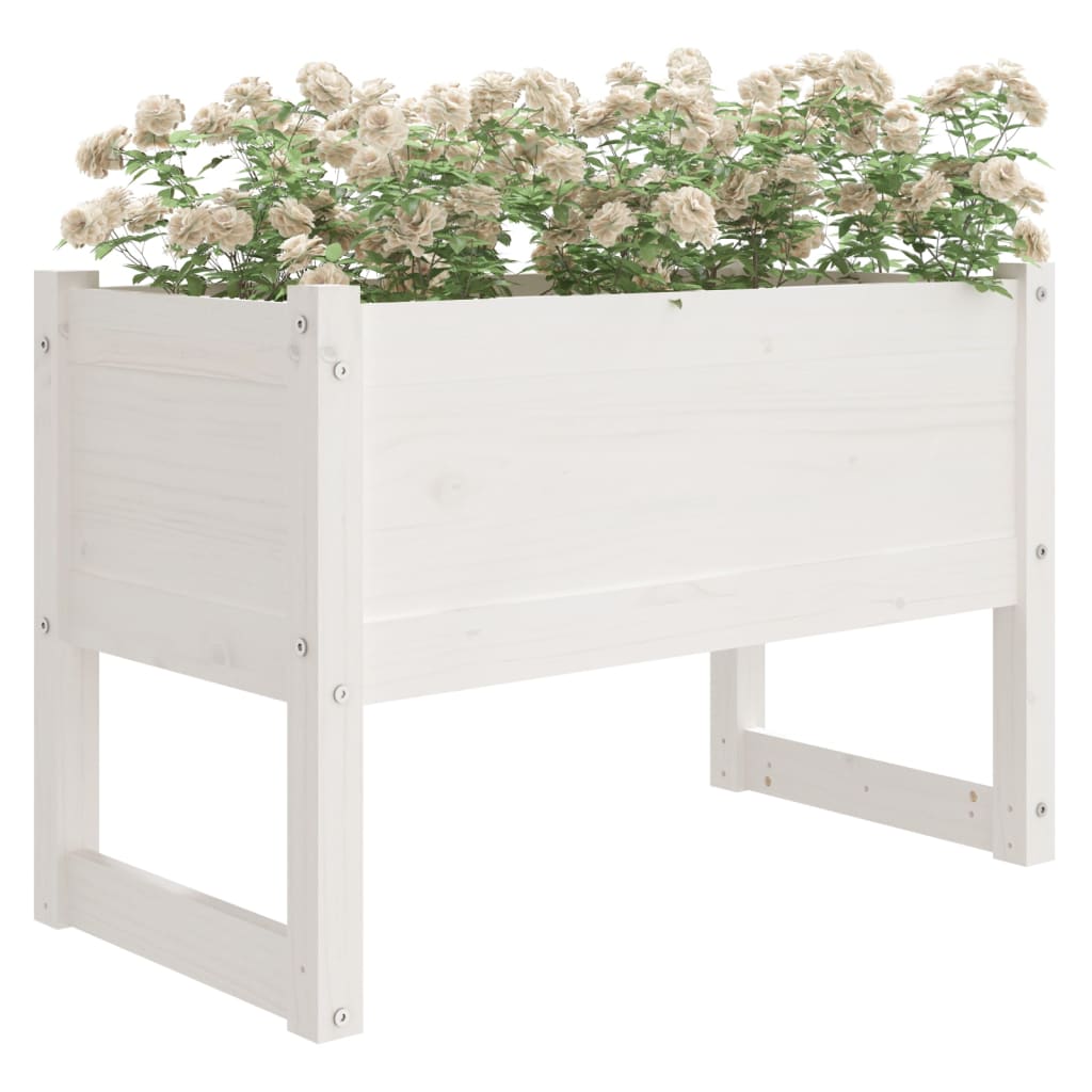 Vidaxl Planning Box 78x40x52 cm Solid Pine White