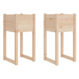 Jardinières Vidaxl 2 ST 40x40x81 cm Pine solide