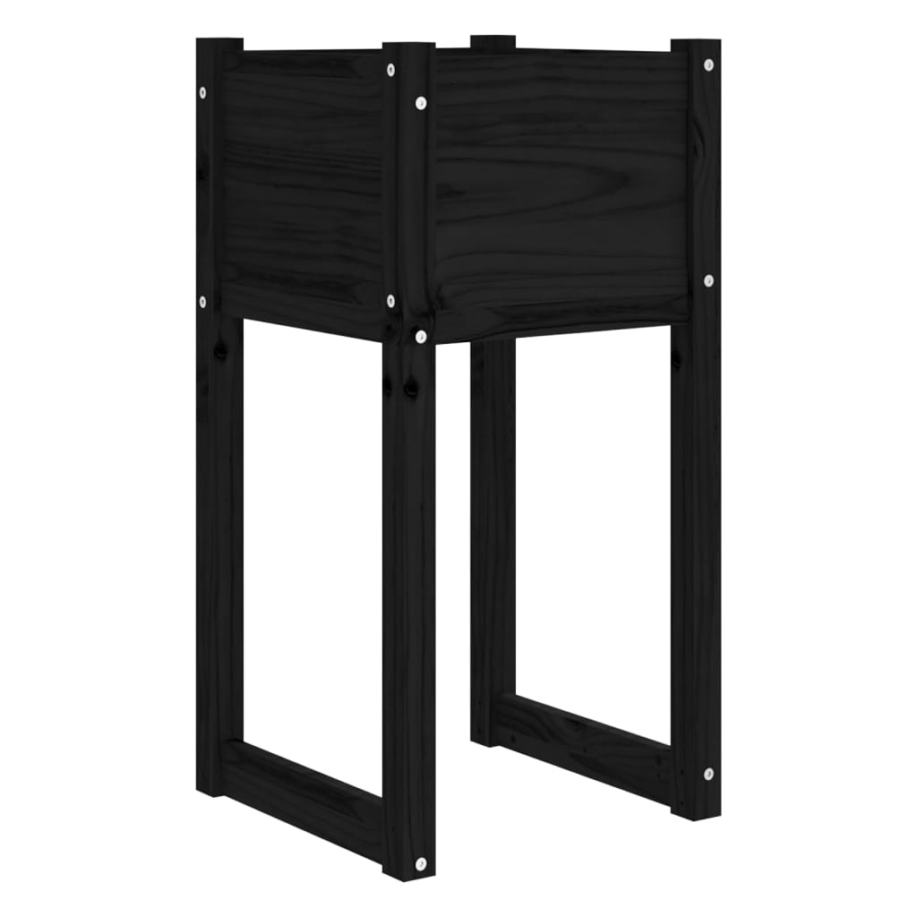 VidaXL Planning box 40x40x81 cm Solid pine black