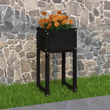 VidaXL Planning box 40x40x81 cm Solid pine black