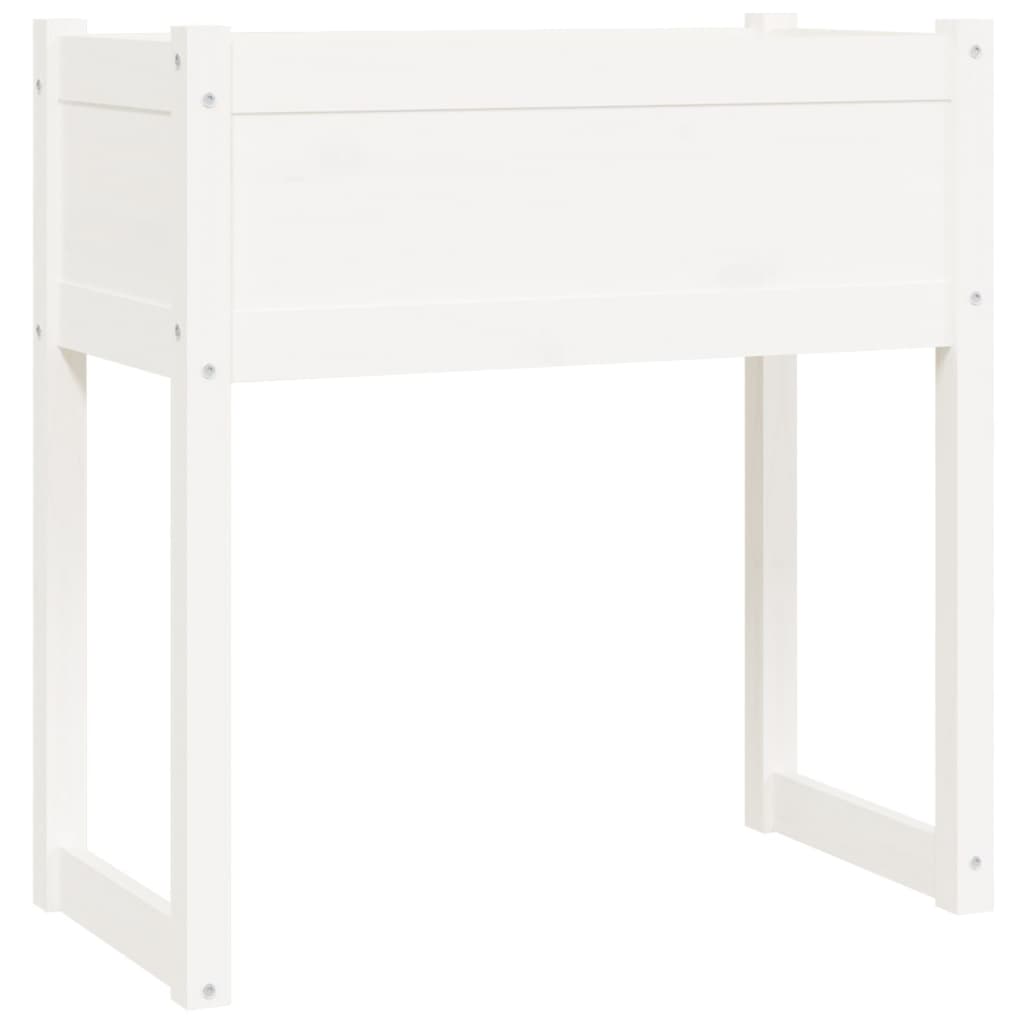 Vidaxl Planning Box 78x40x81 cm Pine solide blanc