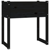 VidaXL Planning box 78x40x81 cm Solid pine black