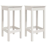Vidaxl barstoelen 2 st 40x40x78 cm massief grenenhout wit