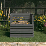 Vidaxl Compost Bin 80x80x78 cm Pine grigio