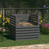 Vidaxl Compost Bin 80x80x78 cm Pine grigio