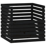 Vidaxl Compost Bin 80x80x78 cm Pino solido nero