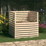 Vidaxl Compost Bin 100x100x102 cm Solid Pine