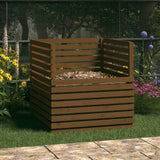 Vidaxl Compost Bin 100x100x102 cm Solid Pine Honey Brown