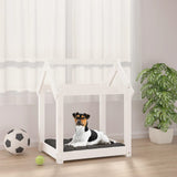 VidaXL Dog bed 61x50x70 cm Solid pine white