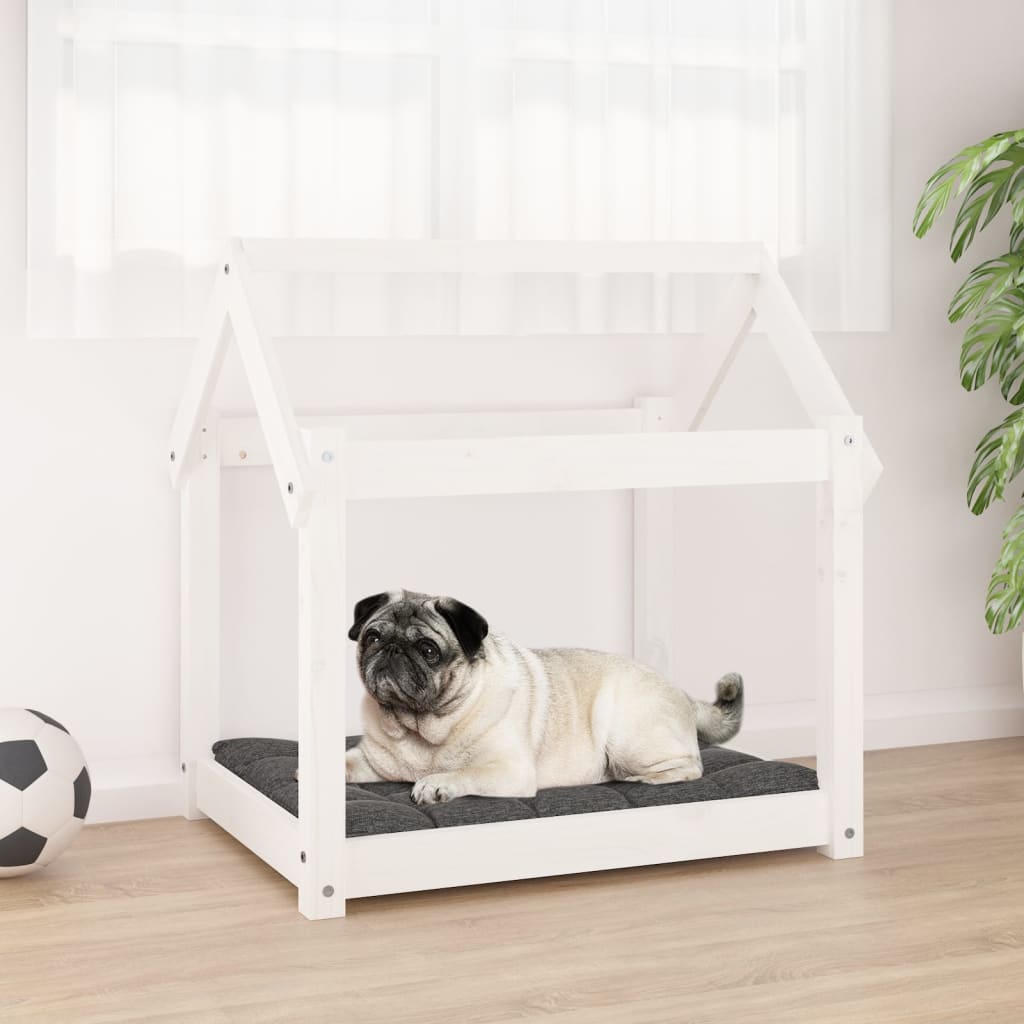 Vidaxl dog bed 71x55x70 cm Solid pine white