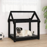 VidaXL dog basket 71x55x70 cm Solid pine black