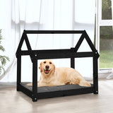 Vidaxl Dog Basket 81x60x70 cm Pine solide noir