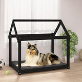 Vidaxl Dog Basket 101x70x90 cm Pine solide noir