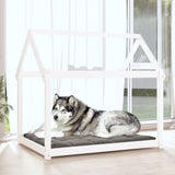 Vidaxl Dog Basket 111x80x100 cm Pine solide blanc