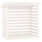 Vidaxl Fireplace Trek 108x73x108 cm Pine solide blanc
