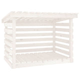 Vidaxl cheminée trek 108x73x79 cm en pin massif blanc