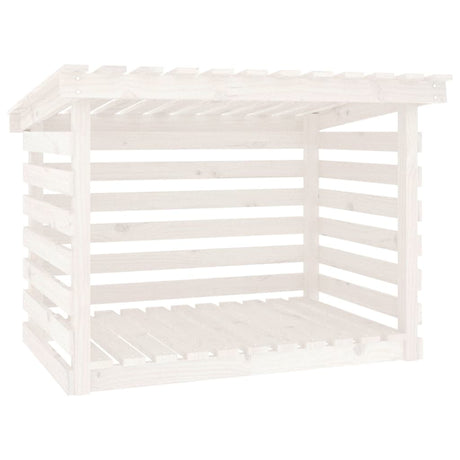 Vidaxl cheminée trek 108x73x79 cm en pin massif blanc