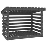 Vidaxl cheminée trek 108x73x79 cm en pin massif gris