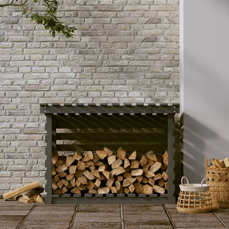 Vidaxl cheminée trek 108x73x79 cm en pin massif gris