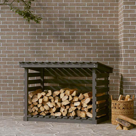 Vidaxl cheminée trek 108x73x79 cm en pin massif gris