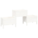 Vidaxl Planning Box 178.5x44x75 cm Pine solide blanc