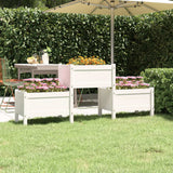 Vidaxl Planning Box 178.5x44x75 cm Pine solide blanc