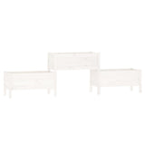 Vidaxl Planning Box 245.5x44x75 cm Pine solide blanc