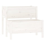 Vidaxl Planning Box 84.5x84x75 cm Pine solide blanc