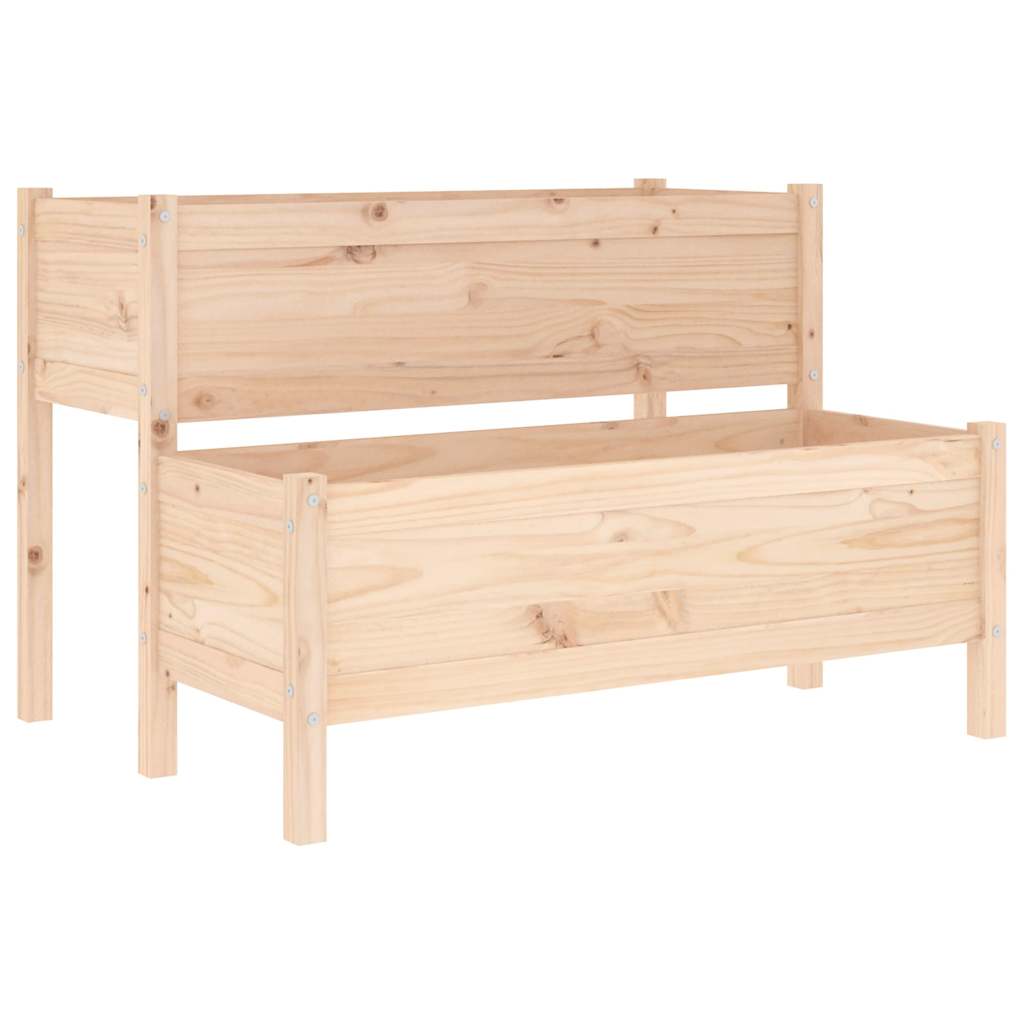 Boîte de planification Vidaxl 110x84x75 cm Pine solide