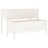 Boîte de planification Vidaxl 110x84x75 cm Pine solide blanc