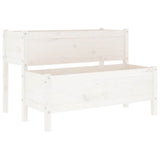 Boîte de planification Vidaxl 110x84x75 cm Pine solide blanc