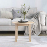 Vidaxl salontafel ø 55x45 cm massief grenenhout