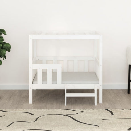 Vidaxl Dog Basket 95.5x73.5x90 cm Pine solide blanc