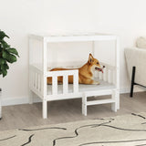 Vidaxl Dog Basket 95.5x73.5x90 cm Pine solide blanc