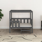 Vidaxl Dog Basket 95.5x73.5x90 cm Gris de pin massif
