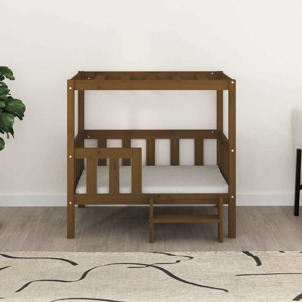 Vidaxl Dog Basket 95.5x73.5x90 cm Pine Solide Brown