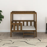 Vidaxl Dog Basket 95.5x73.5x90 cm Pine Solide Brown