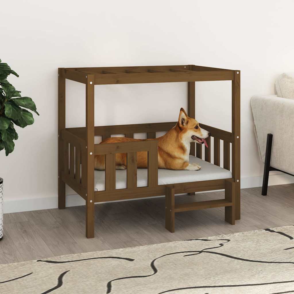 Vidaxl Dog Basket 95.5x73.5x90 cm Pine Solide Brown